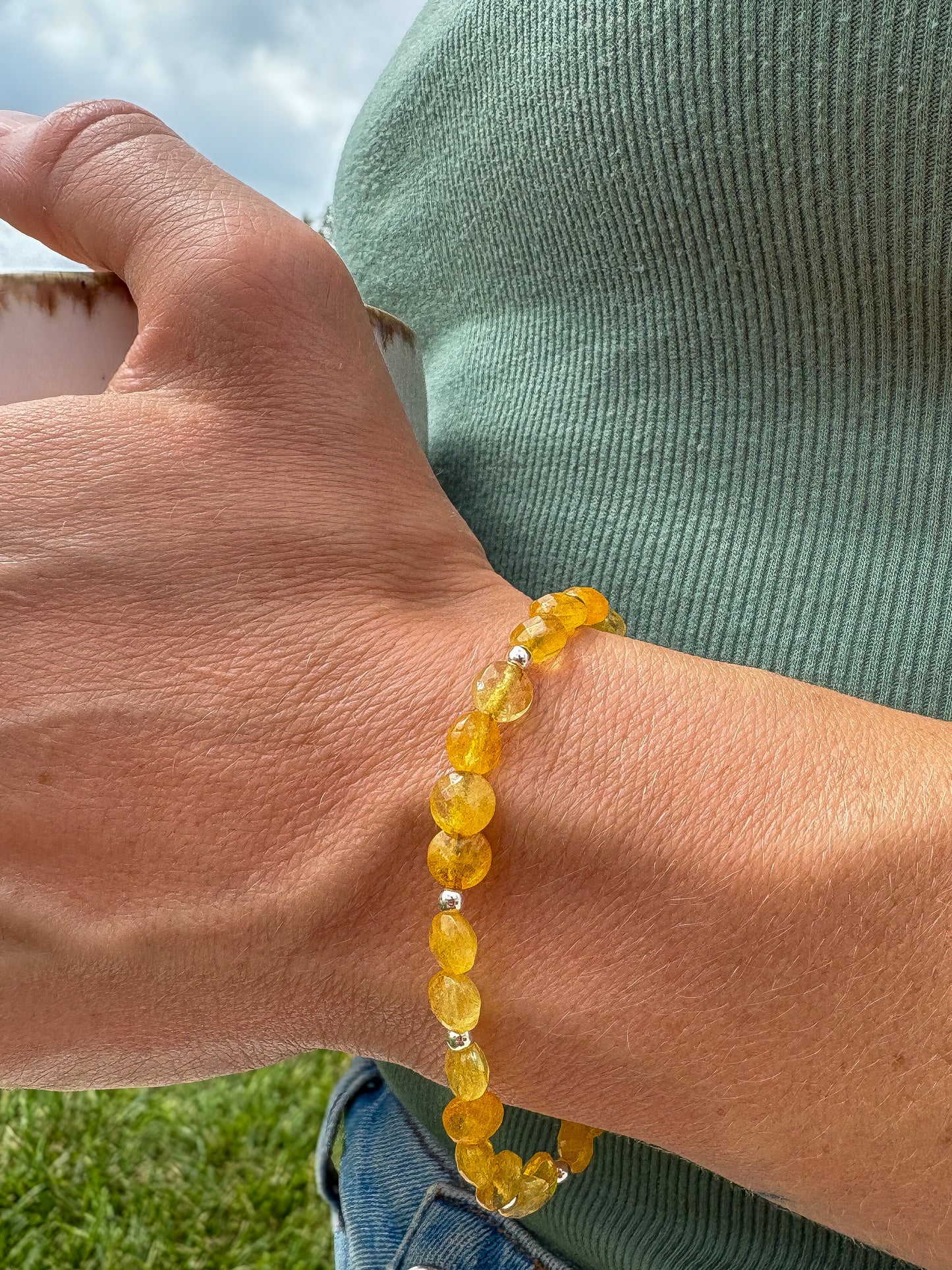 Citrine + Sterling Silver Bracelet