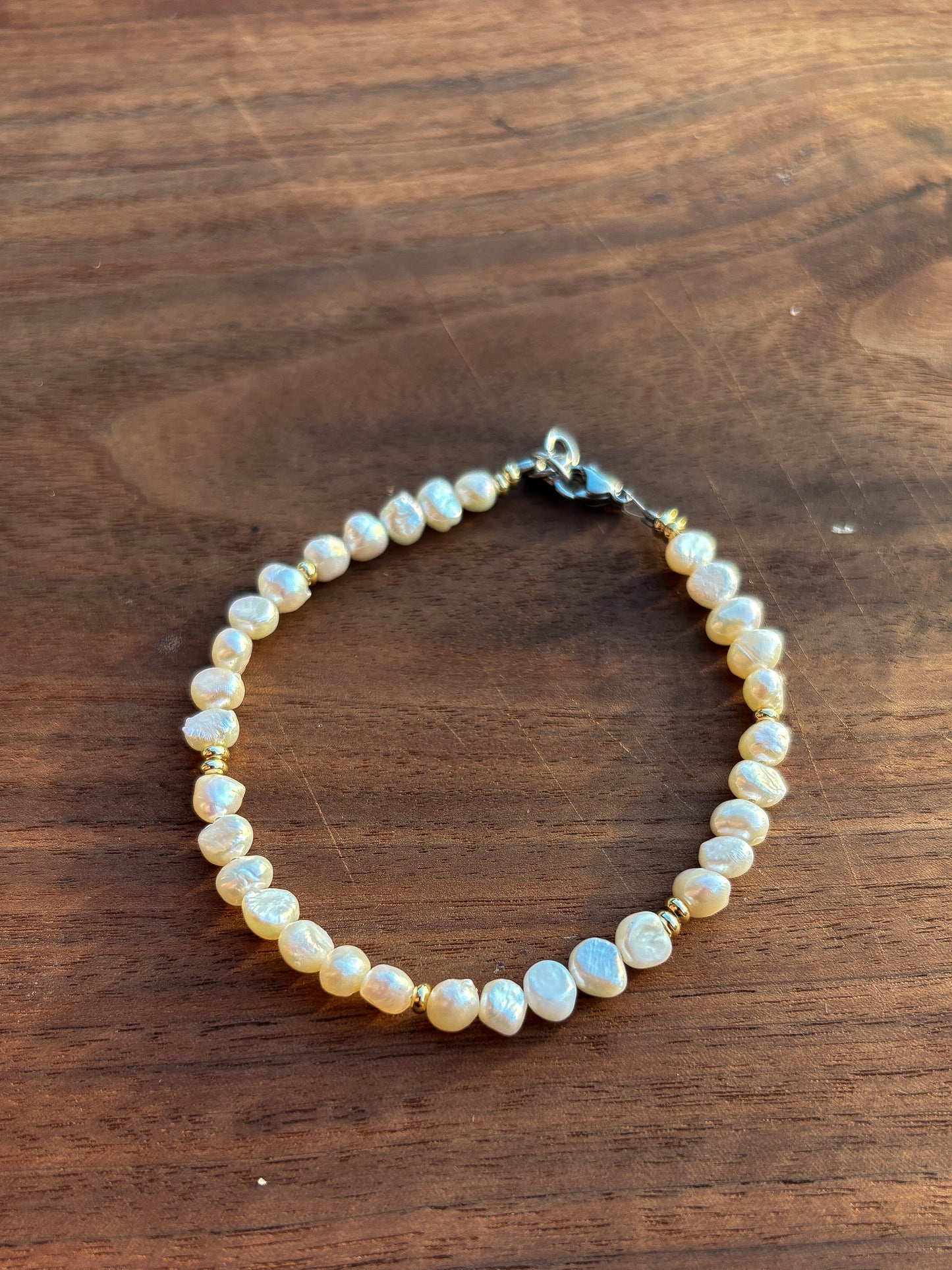 Cultured Pearl + Gold Accents