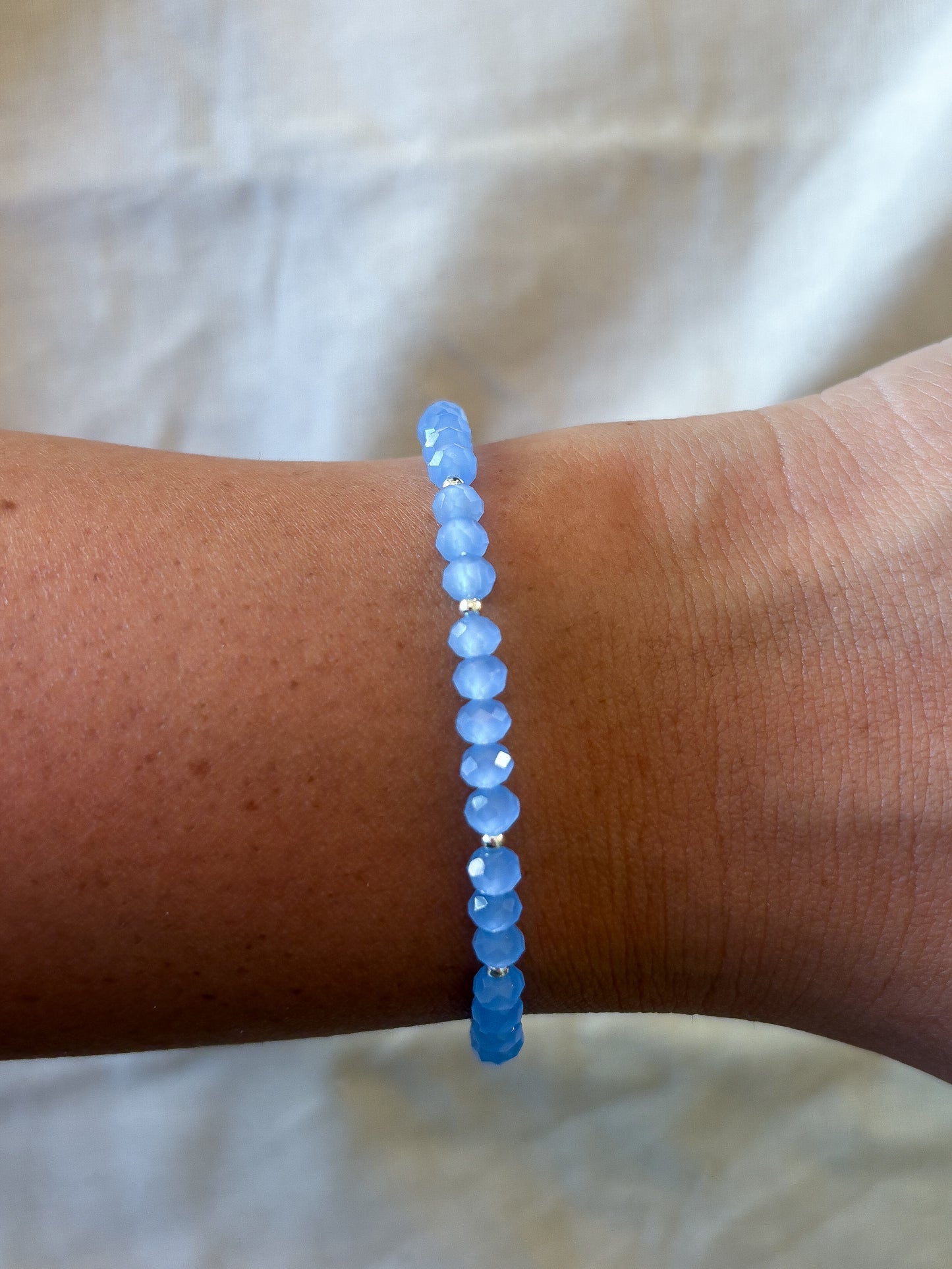 Crystal + Sterling Silver Bracelet