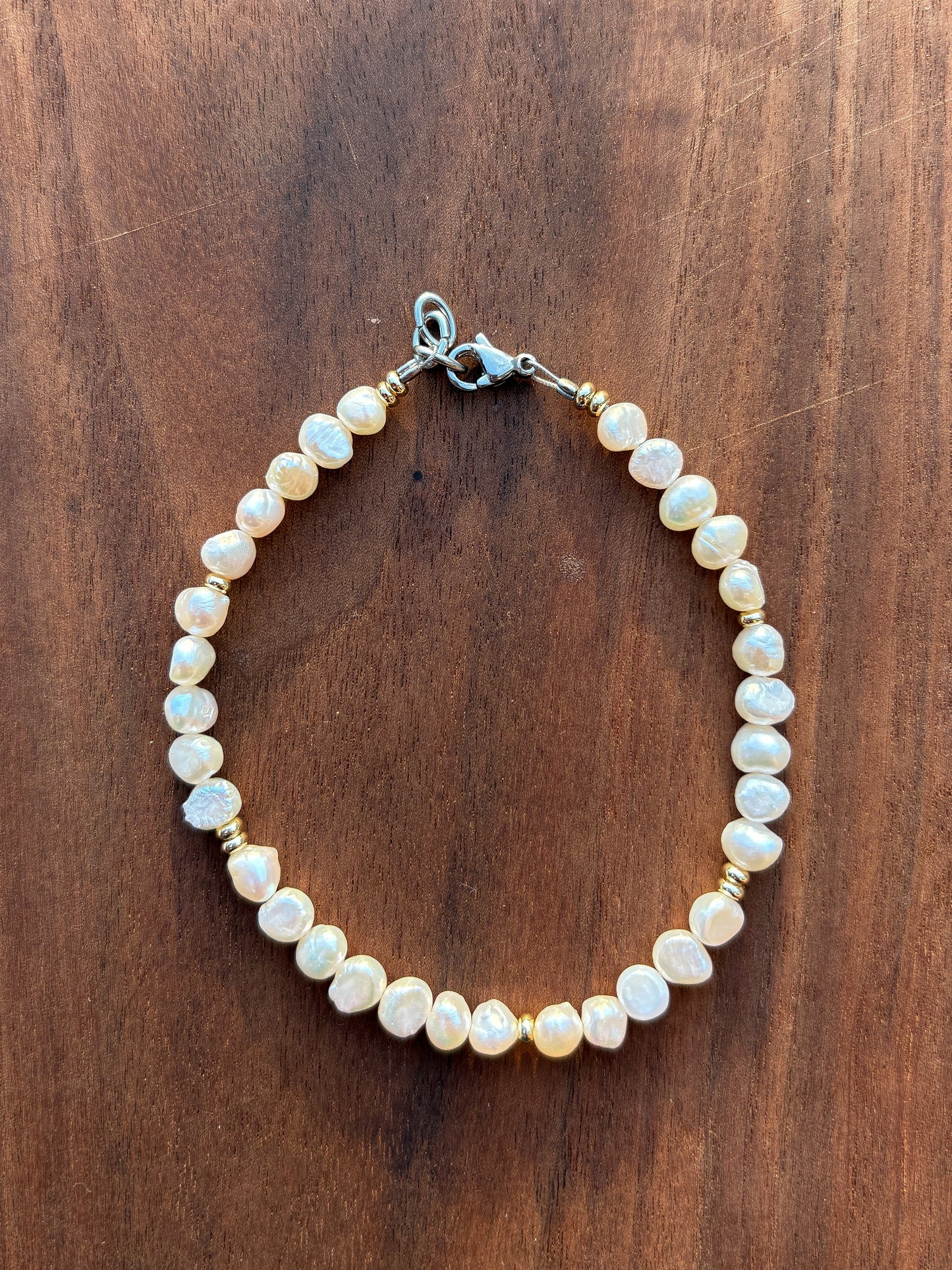Cultured Pearl + Gold Accents