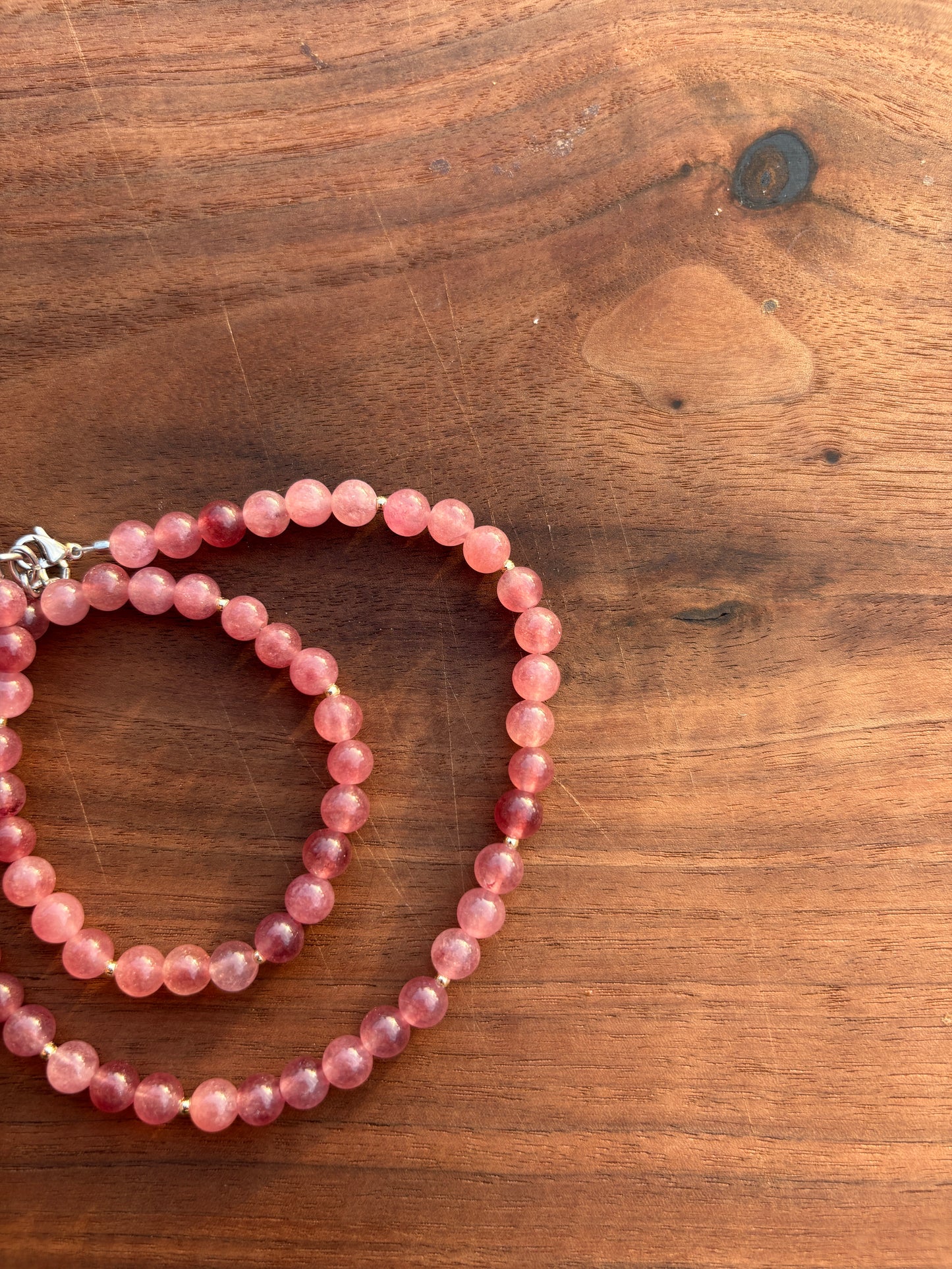 Strawberry Quartz Necklace