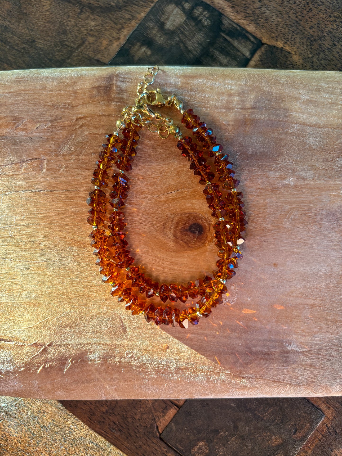Brown Quartz Bracelet
