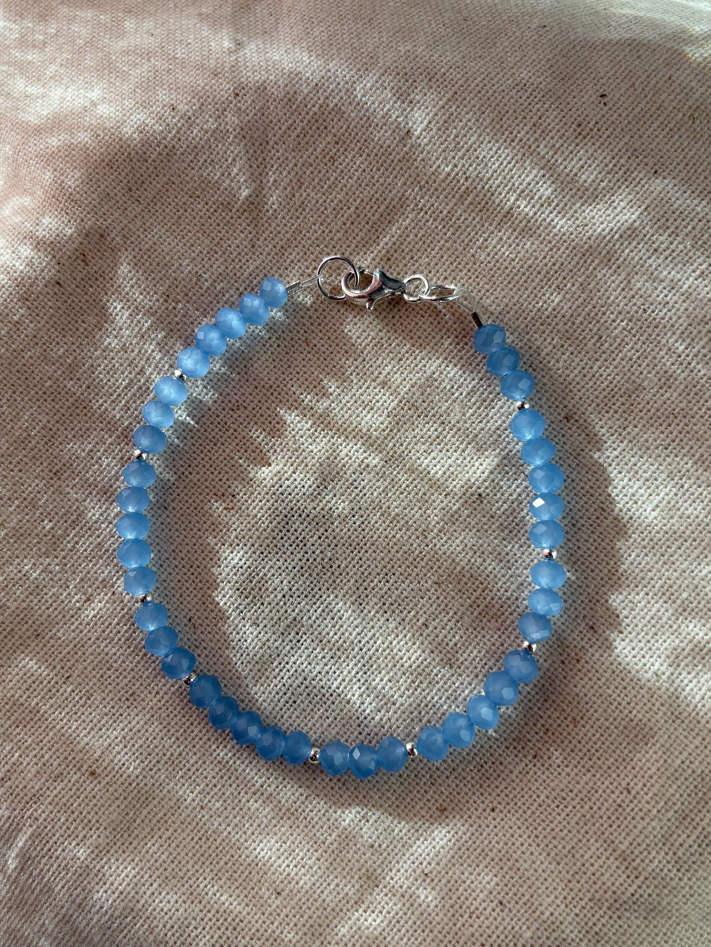 Crystal + Sterling Silver Bracelet