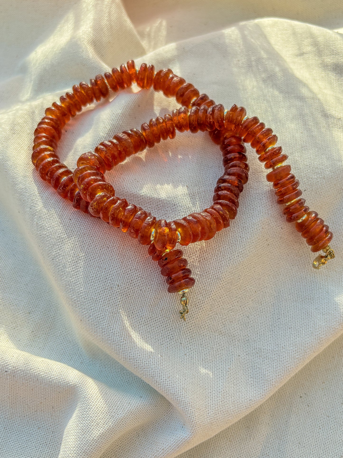 Amber Glass Necklace