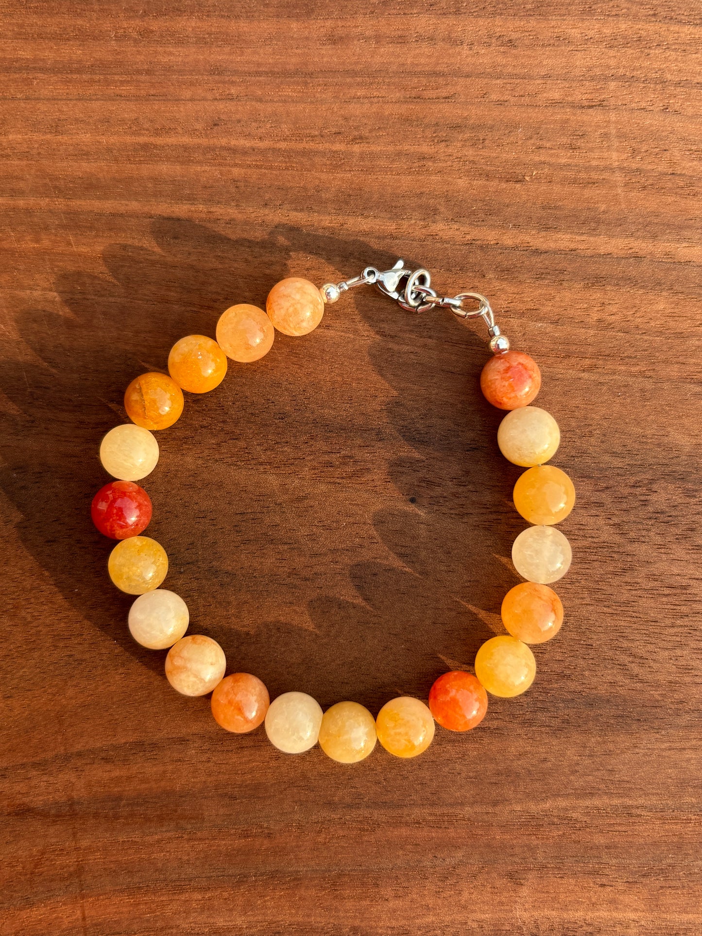 Imperial Jade Bracelet + Sterling Silver
