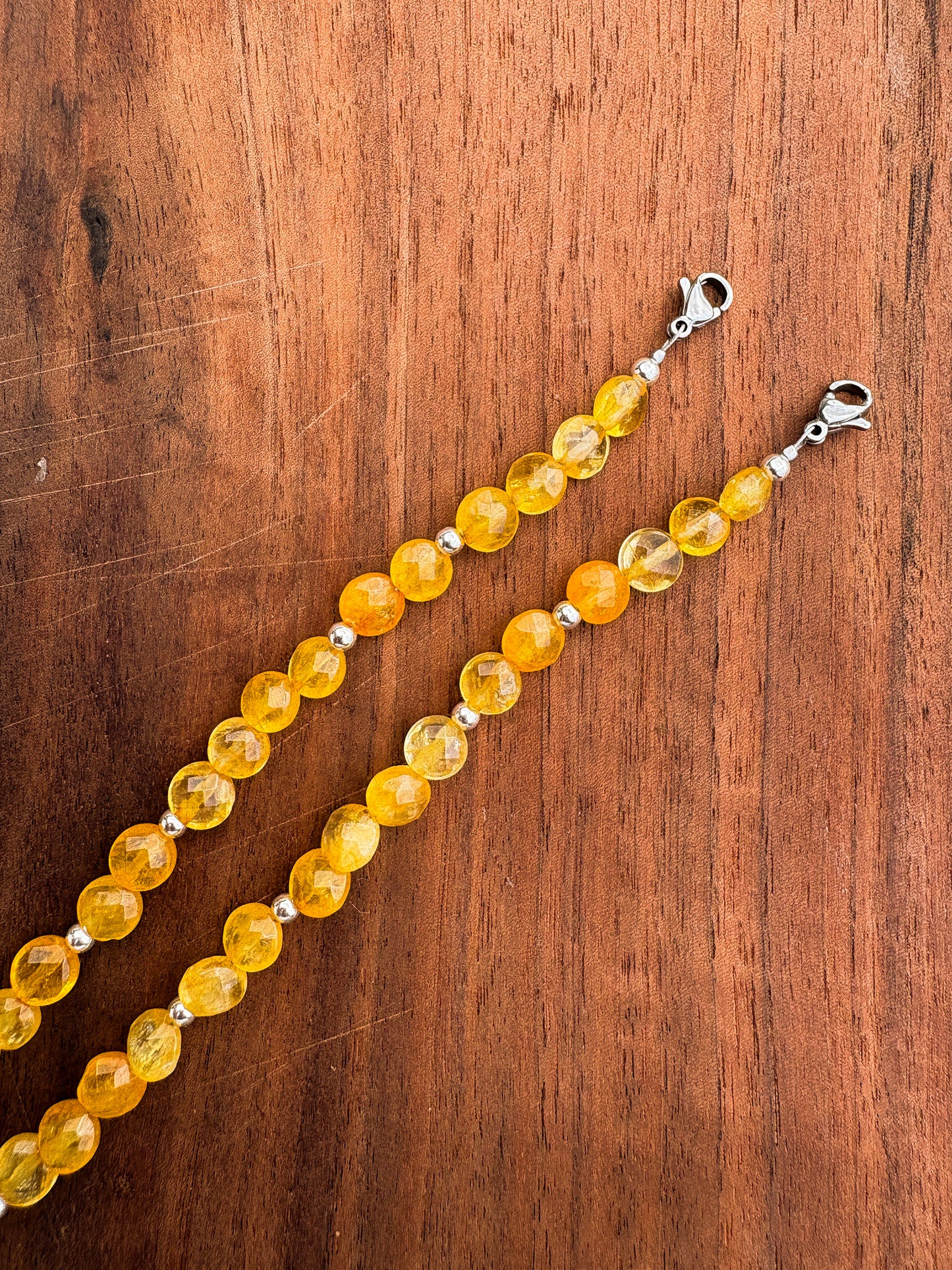 Citrine + Sterling Silver Bracelet