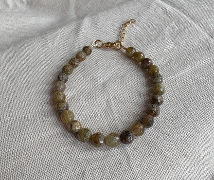Natural Green Garnet Bracelet