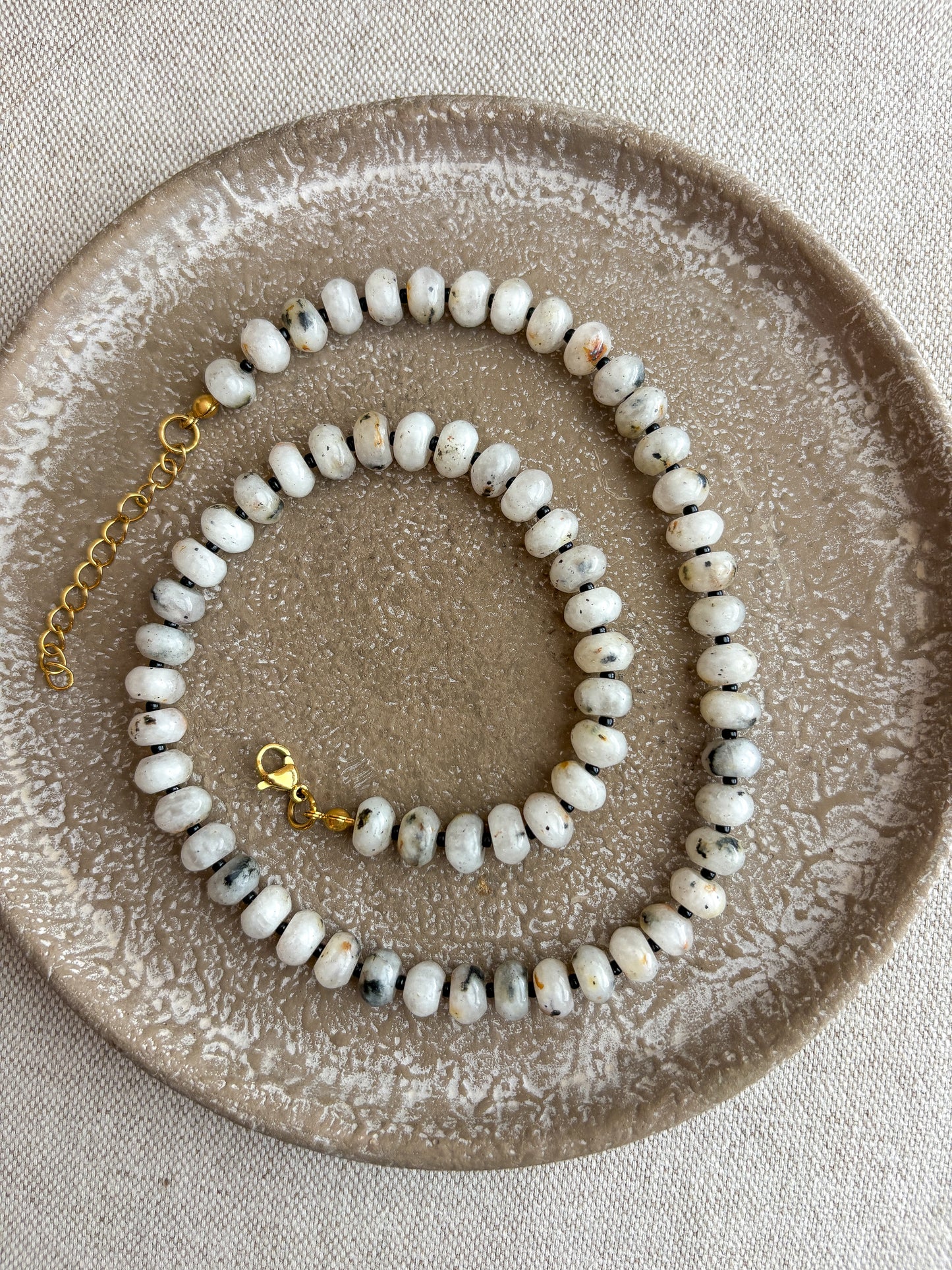 Natural White Agate Necklace