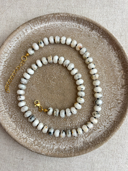 Natural White Agate Necklace