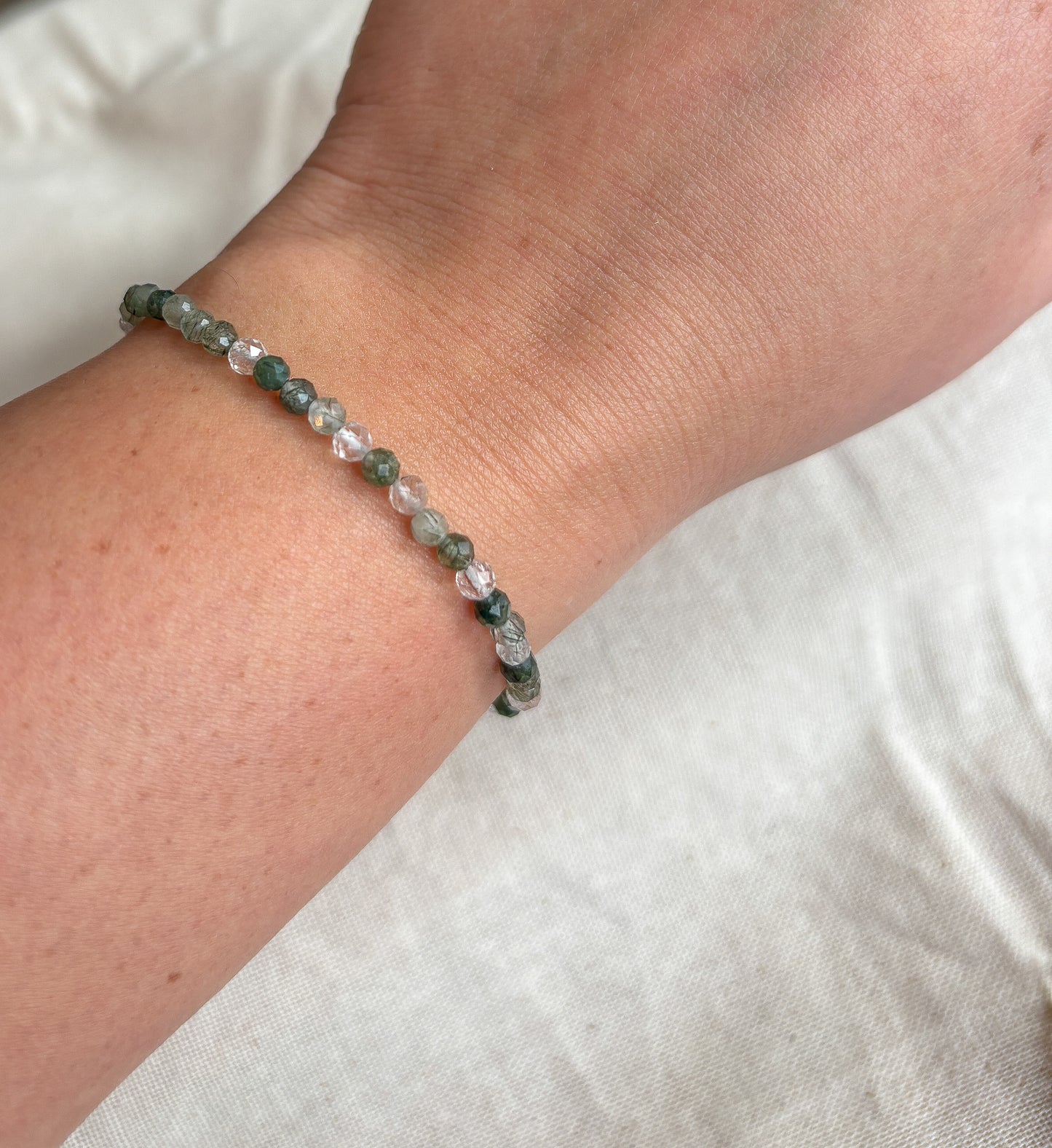 Green Rutilated Quartz Bracelet