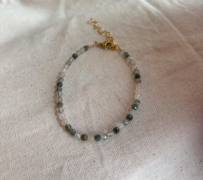 Green Rutilated Quartz Bracelet