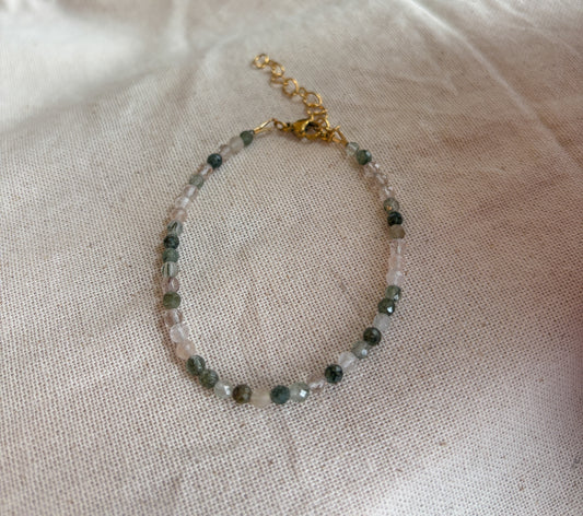 Green Rutilated Quartz Bracelet