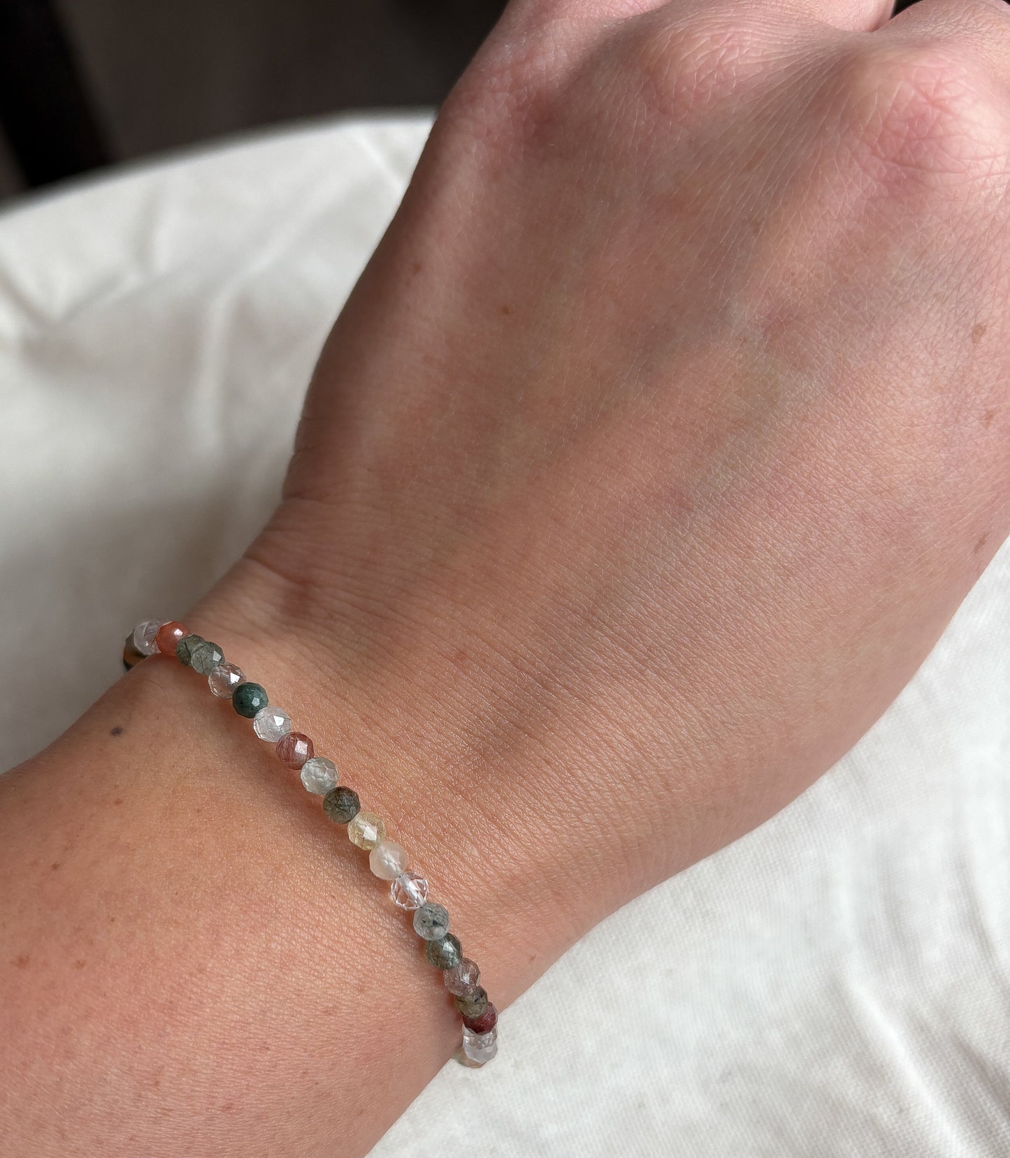 Dainty Rutilated Quartz Bracelet