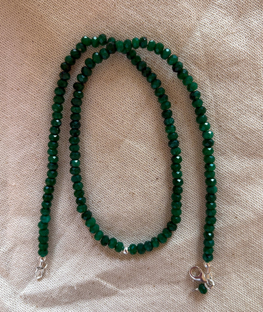 Emerald Jade & Sterling Silver