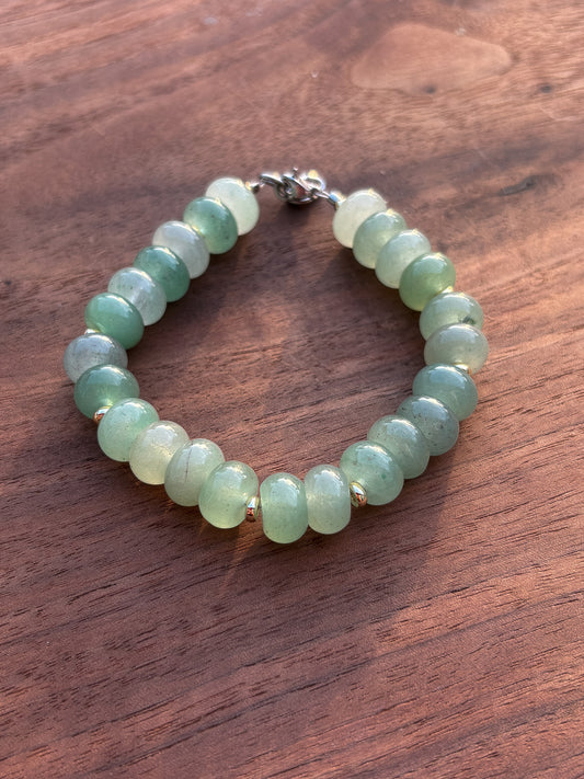 Green Aventurine + Gold Accents