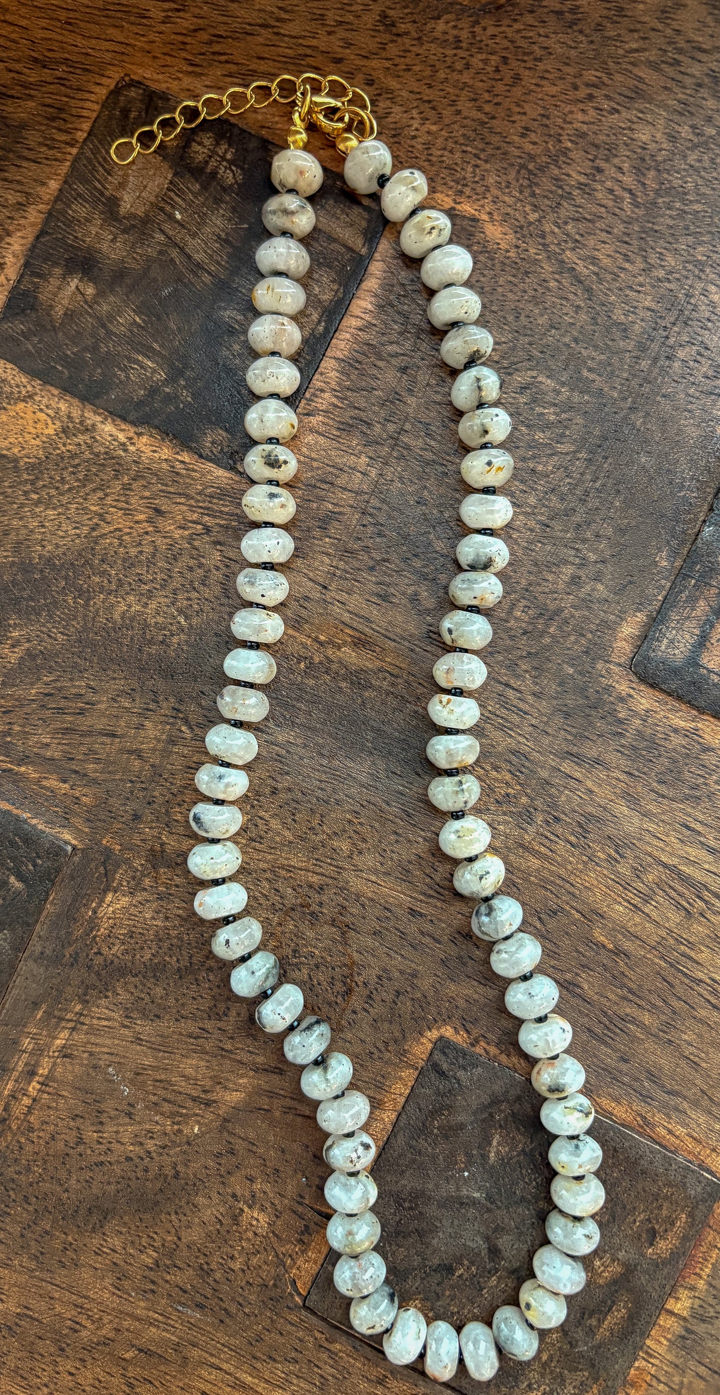 Natural White Agate Necklace