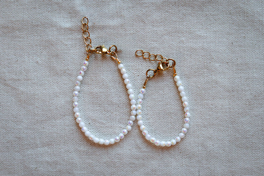 Frosted Heart Bracelet