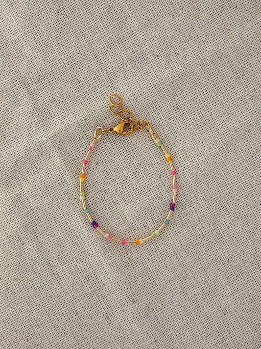 Gold Filled Rainbow Bracelet