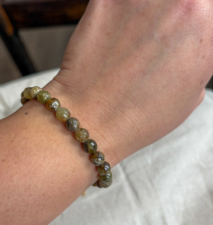 Natural Green Garnet Bracelet