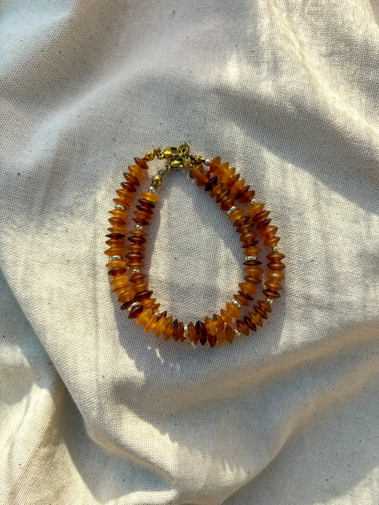 Amber Horn Bracelet