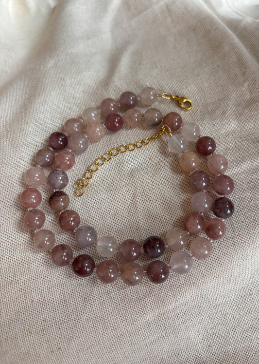 Purple Quartzite Necklace